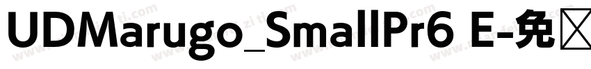 UDMarugo_SmallPr6 E字体转换